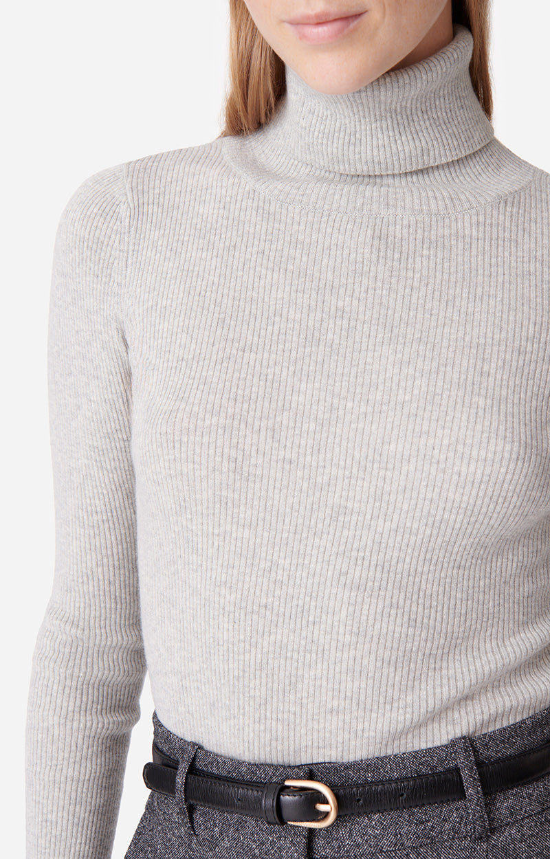 12 QTY NEW // GRIS CHINE CLAIR / Pull Brindille - GRIS CHINE CLAIR