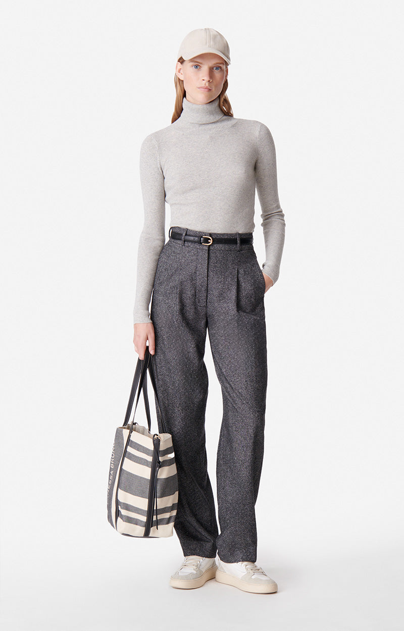12 QTY NEW // GRIS CHINE CLAIR / Pull Brindille - GRIS CHINE CLAIR