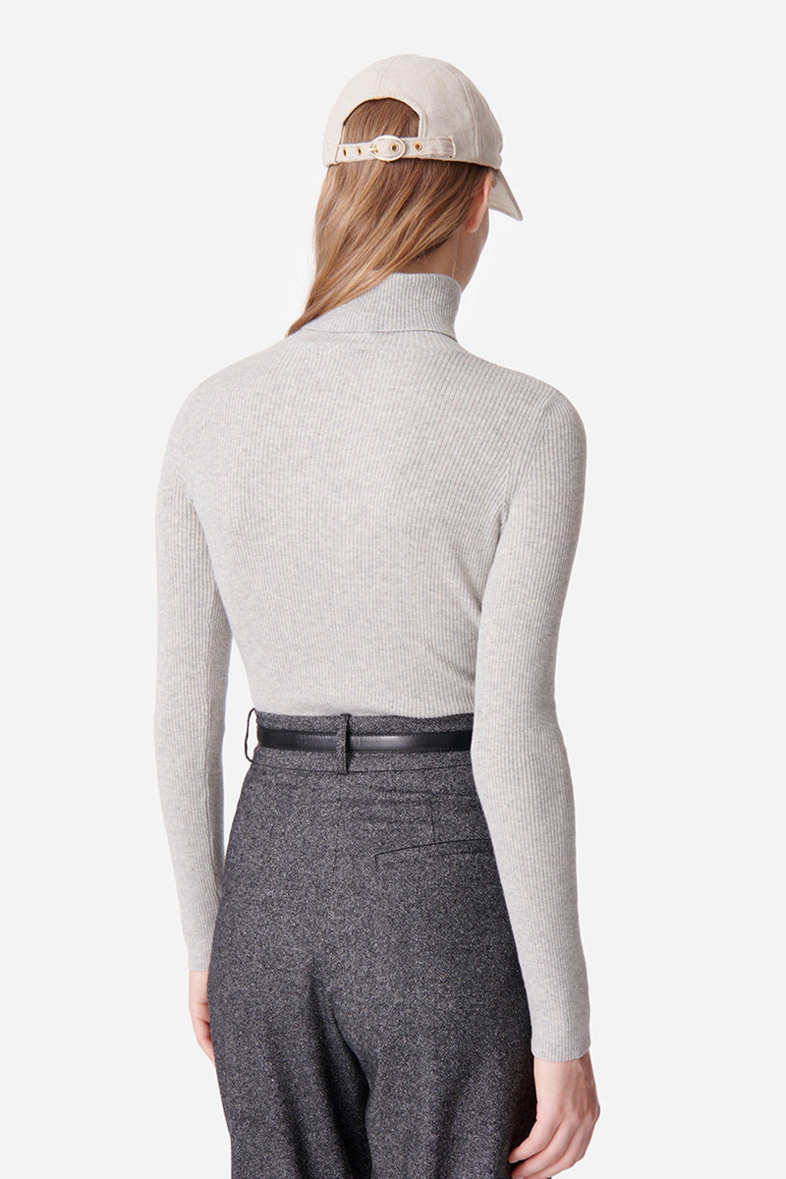 Pull Brindille en laine - Gris Chiné Clair