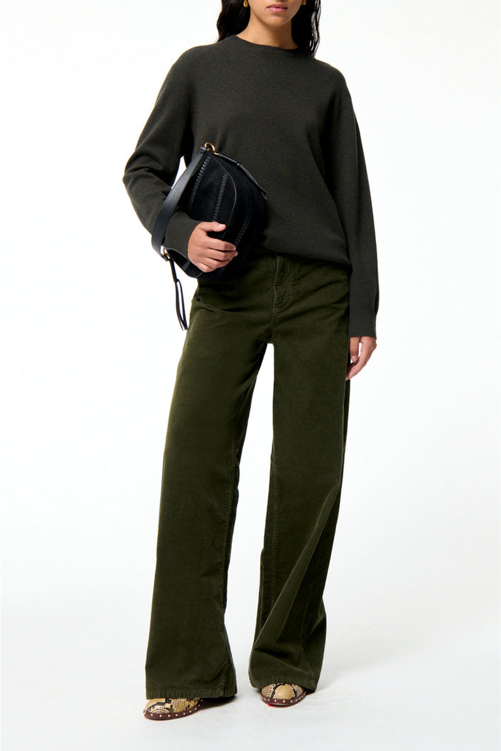 Pull Fedele en laine - Kaki