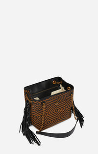 9 QTY NEW // FAUVE/NOIR / Petit Sac Cléo - FAUVE/NOIR