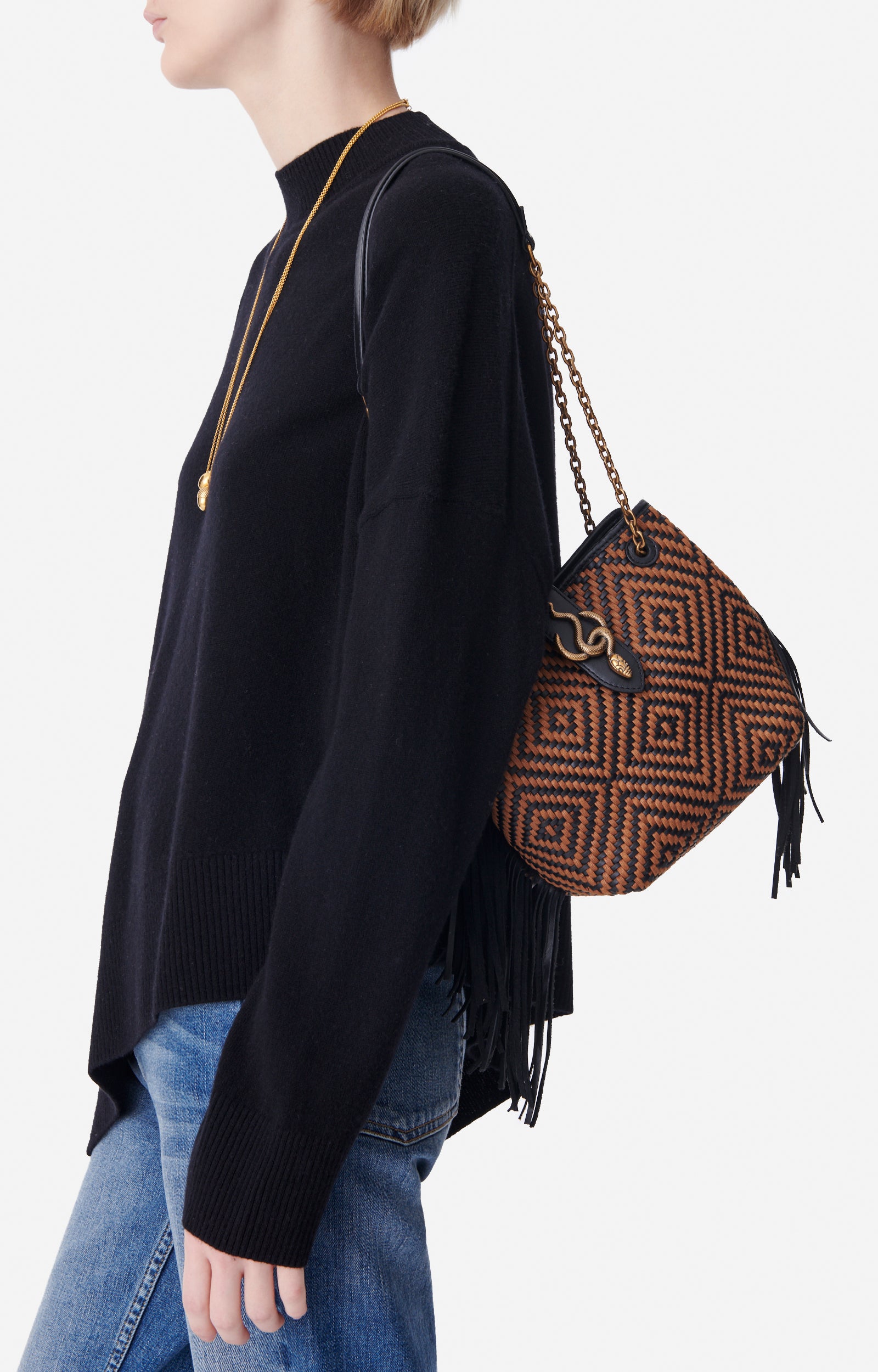 9 QTY NEW // FAUVE/NOIR / Petit Sac Cléo - FAUVE/NOIR