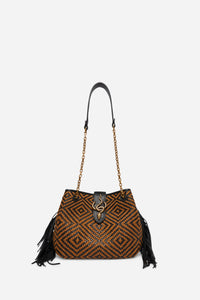 9 QTY NEW // FAUVE/NOIR / Petit Sac Cléo - FAUVE/NOIR