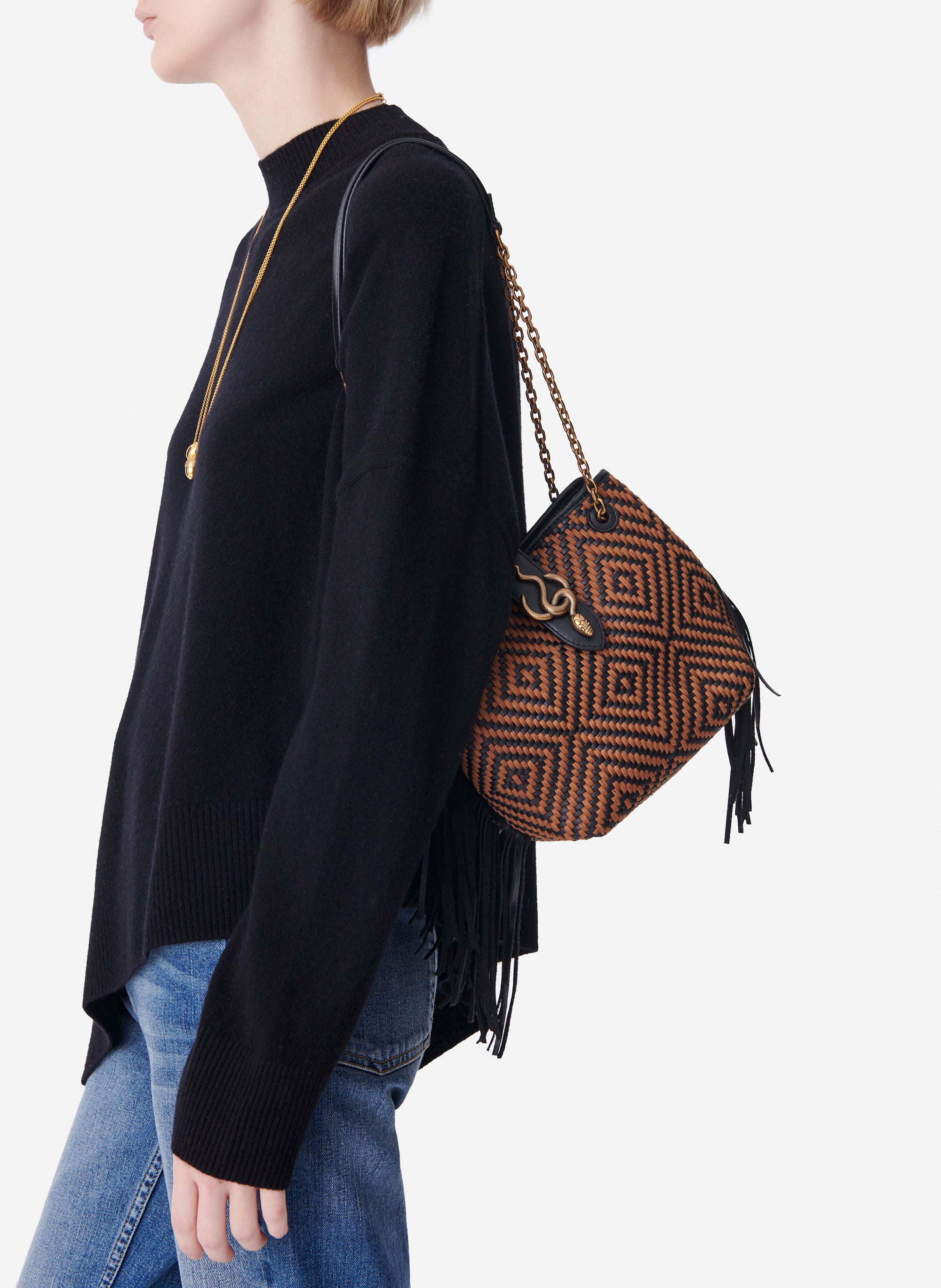 9 QTY NEW // FAUVE/NOIR / Petit Sac Cléo - FAUVE/NOIR