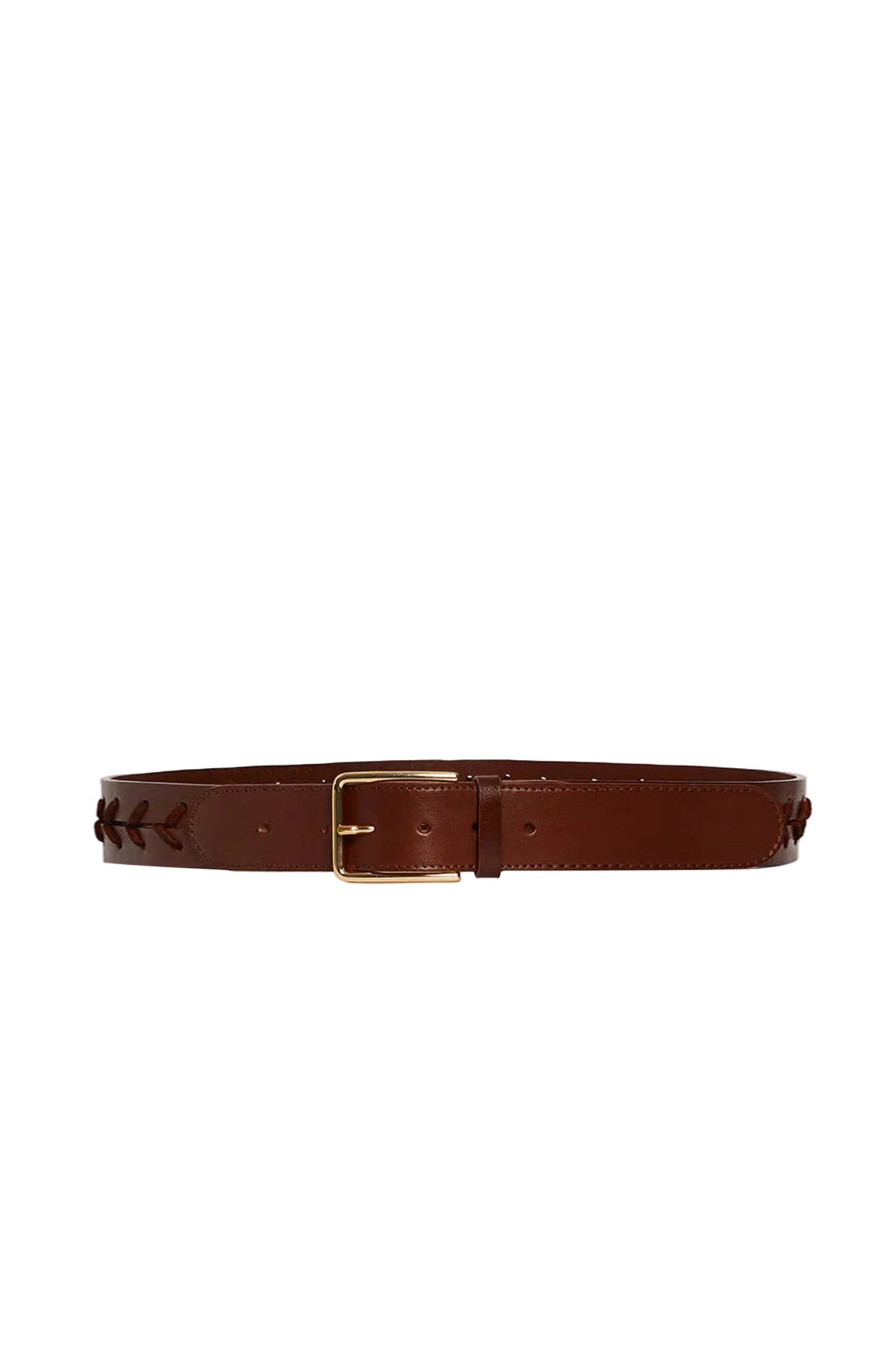 Ceinture 25mm en cuir - Marron