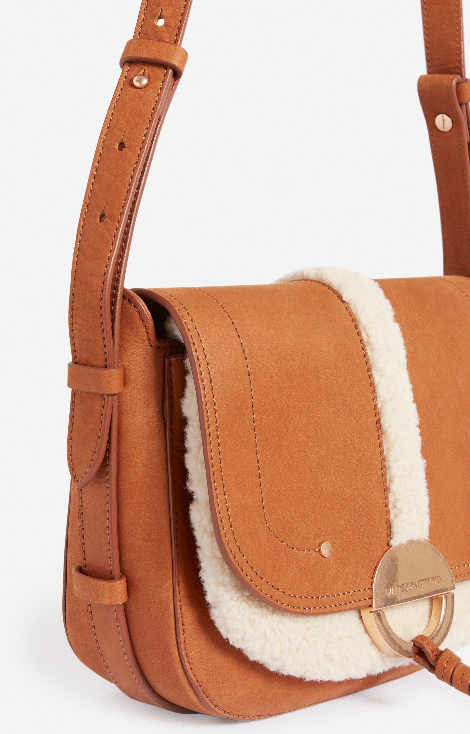 2 QTY NEW // COGNAC / Sac à Rabat Othilia - COGNAC
