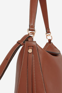 Large Daily leather bag - Biscuit