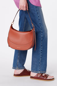 Large Daily Leather Bag - Rust