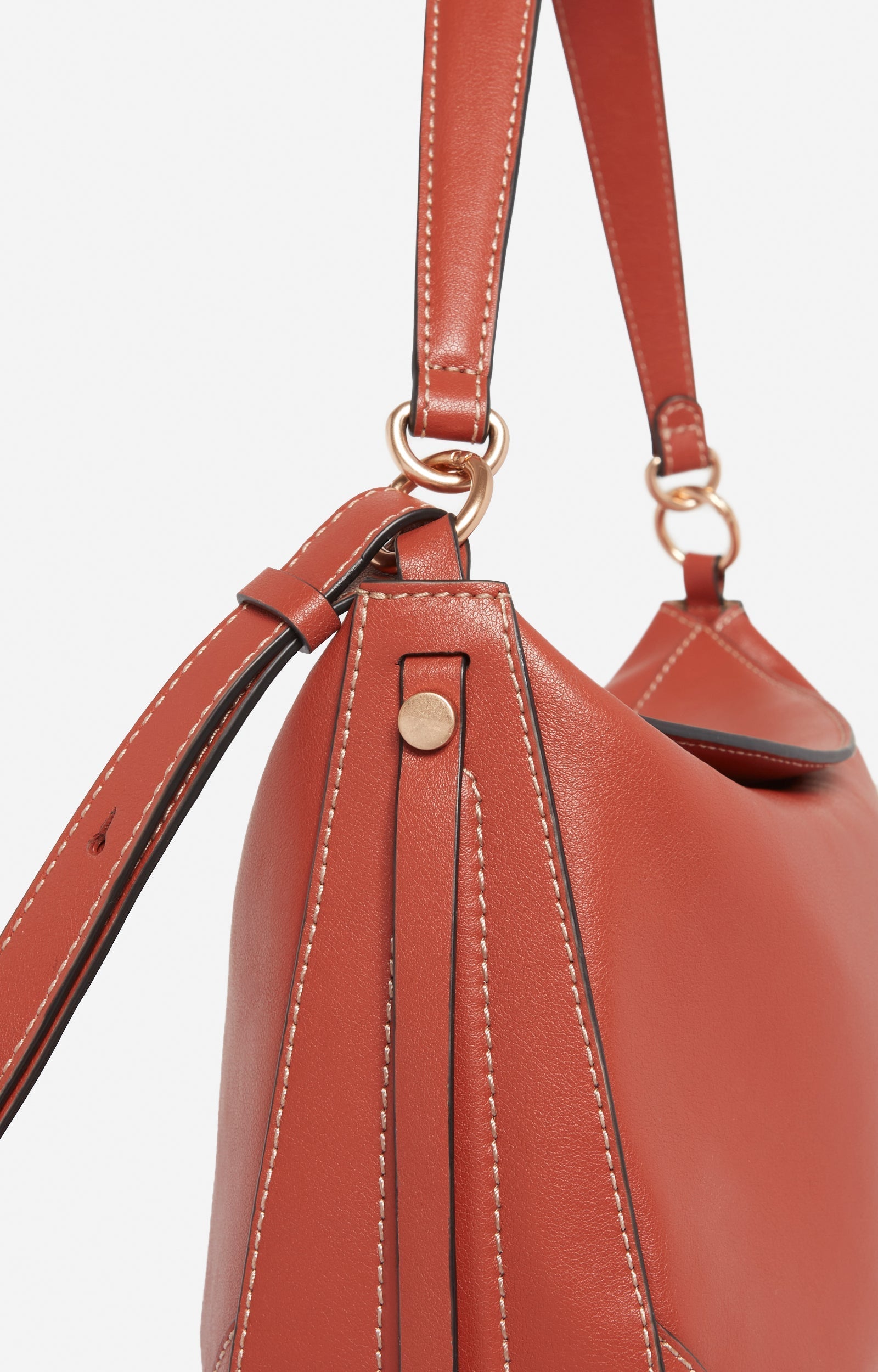 Grand Sac Daily en cuir - Rouille
