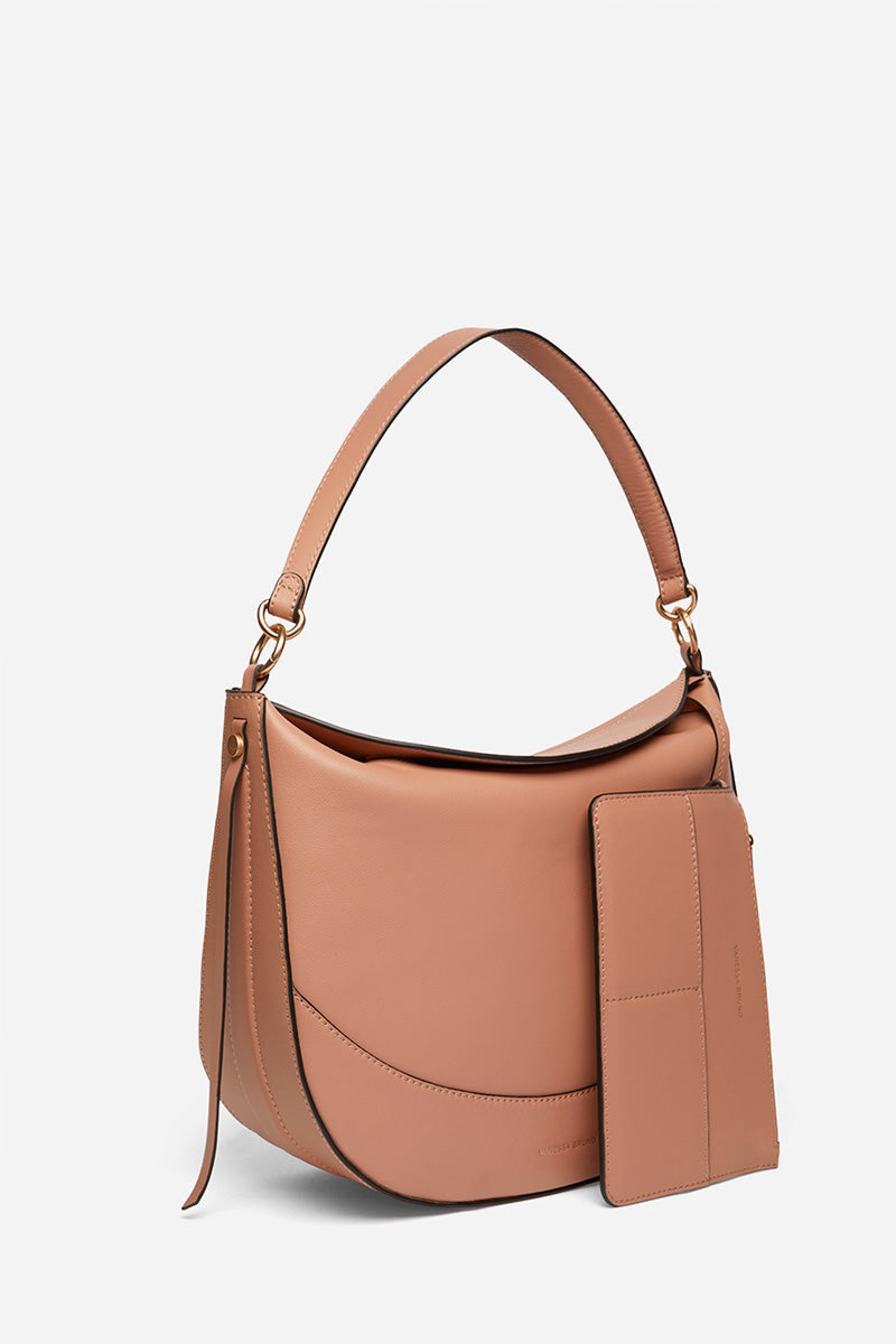Large Daily leather bag - Nude