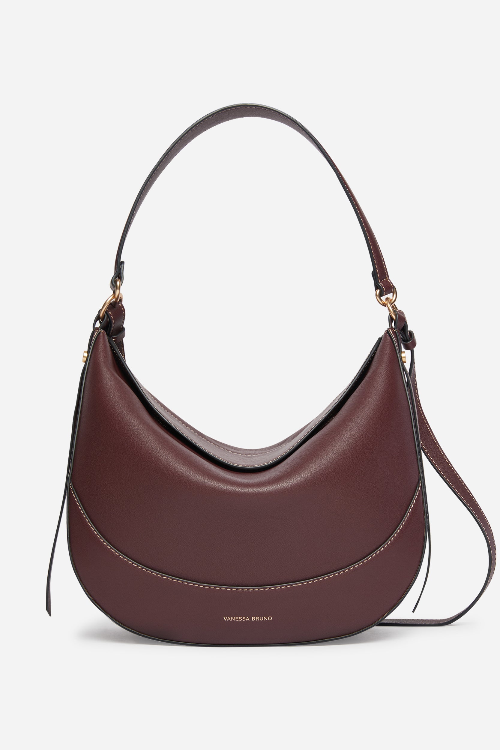 Grand sac Daily en cuir - Bordeaux