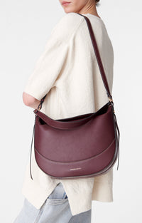 Grand sac Daily en cuir - Bordeaux