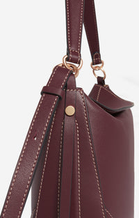 Grand sac Daily en cuir - Bordeaux