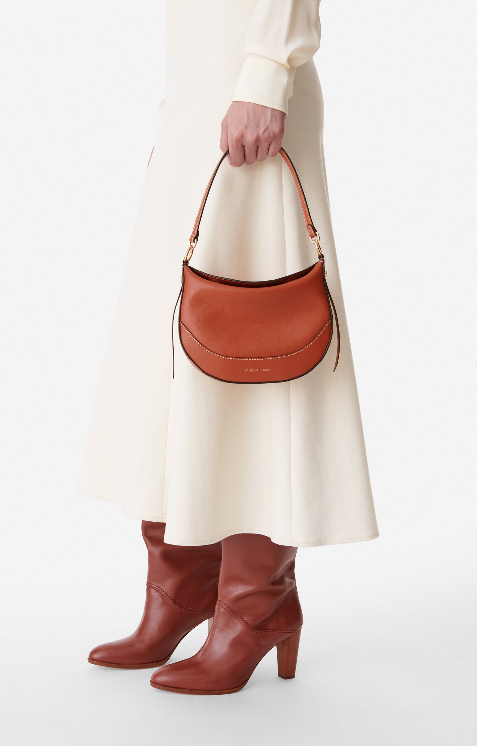 Petit sac Daily en cuir - Rouille