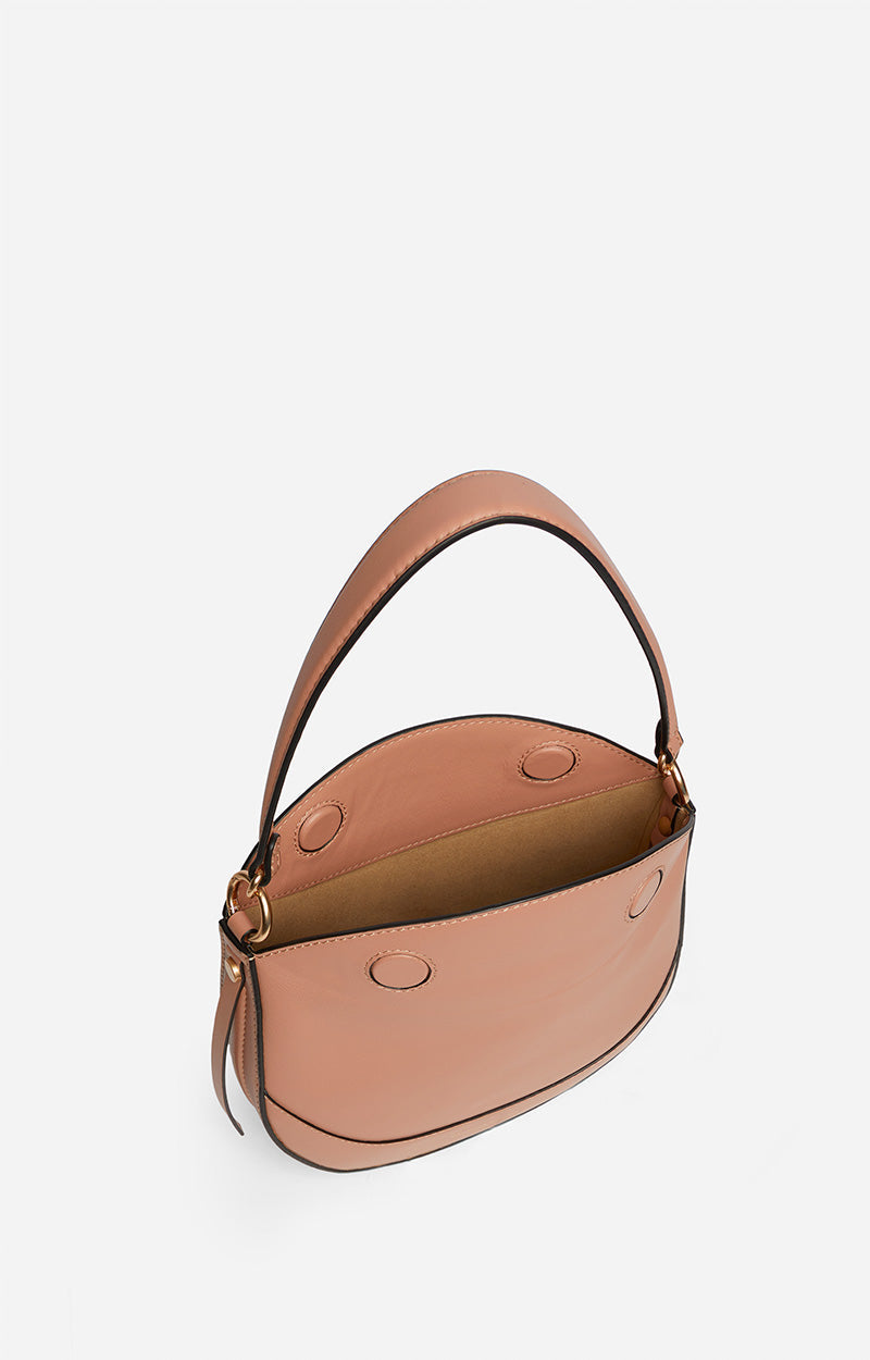 Petit sac Daily en cuir - Nude