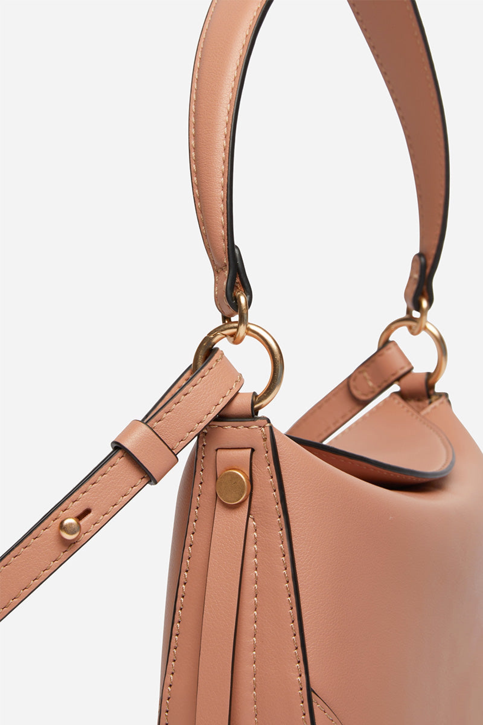 Small Daily leather bag - Nude
