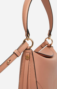 Petit sac Daily en cuir - Nude