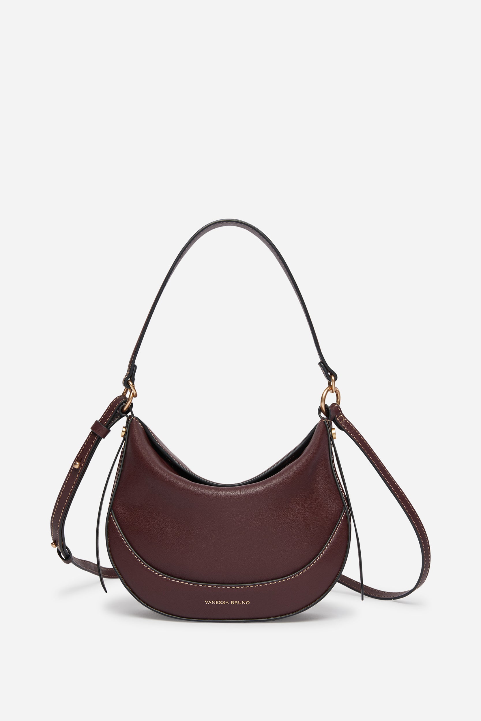 Petit sac Daily en cuir - Bordeaux