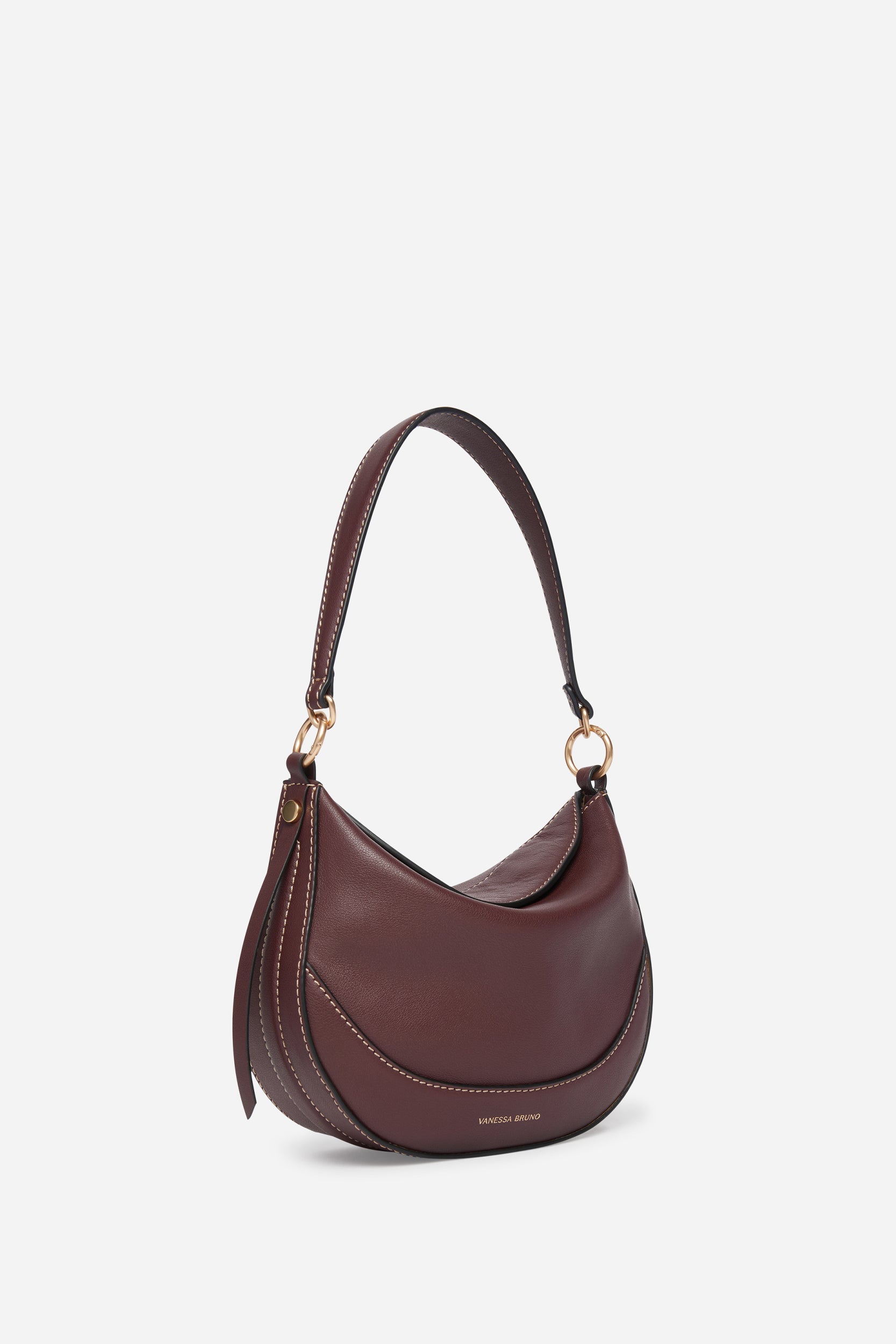 Petit sac Daily en cuir - Bordeaux