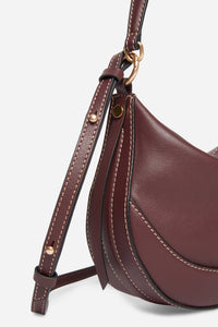 Petit sac Daily en cuir - Bordeaux