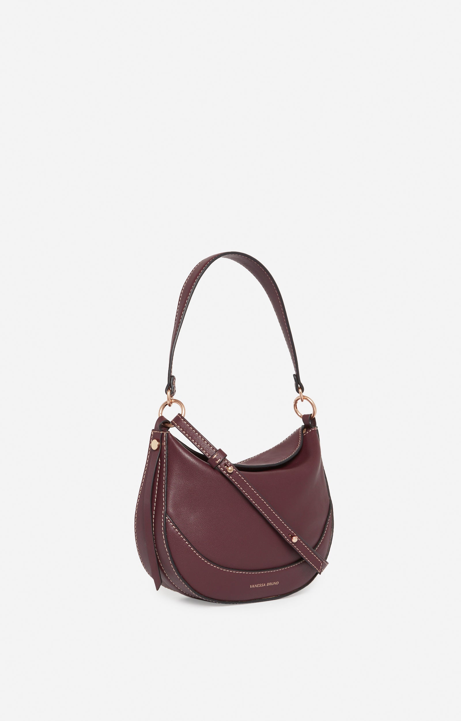 Petit sac Daily en cuir - Bordeaux