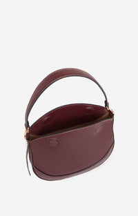 Petit sac Daily en cuir - Bordeaux