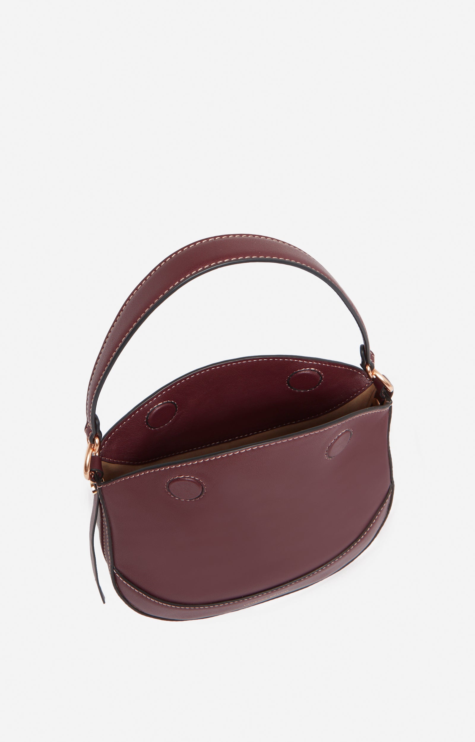 Petit sac Daily en cuir - Bordeaux
