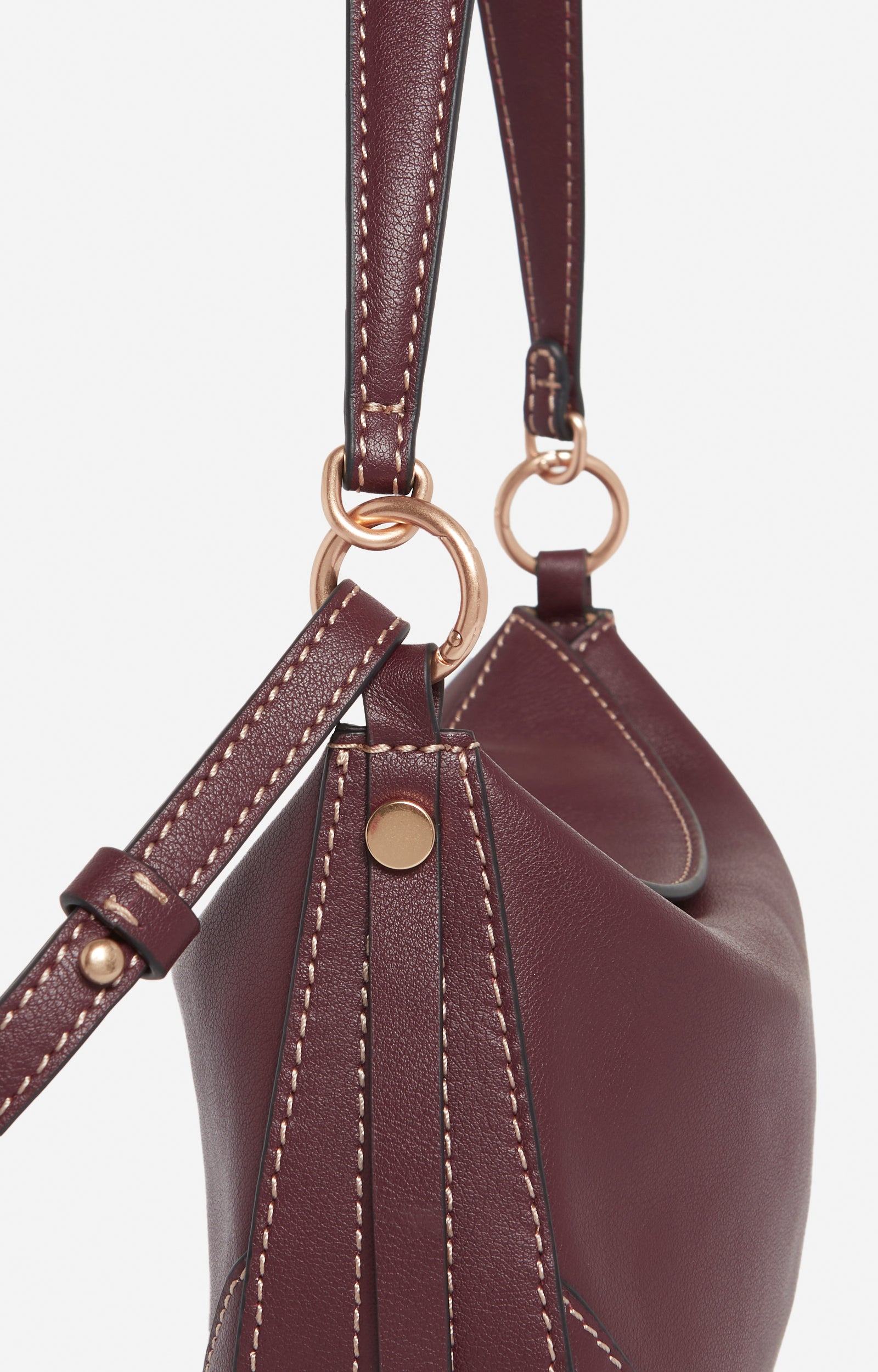 Petit sac Daily en cuir - Bordeaux