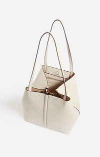 Grand cabas Daily en cuir - Ivoire