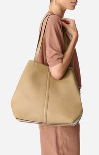 Grand cabas Daily en cuir - Olive