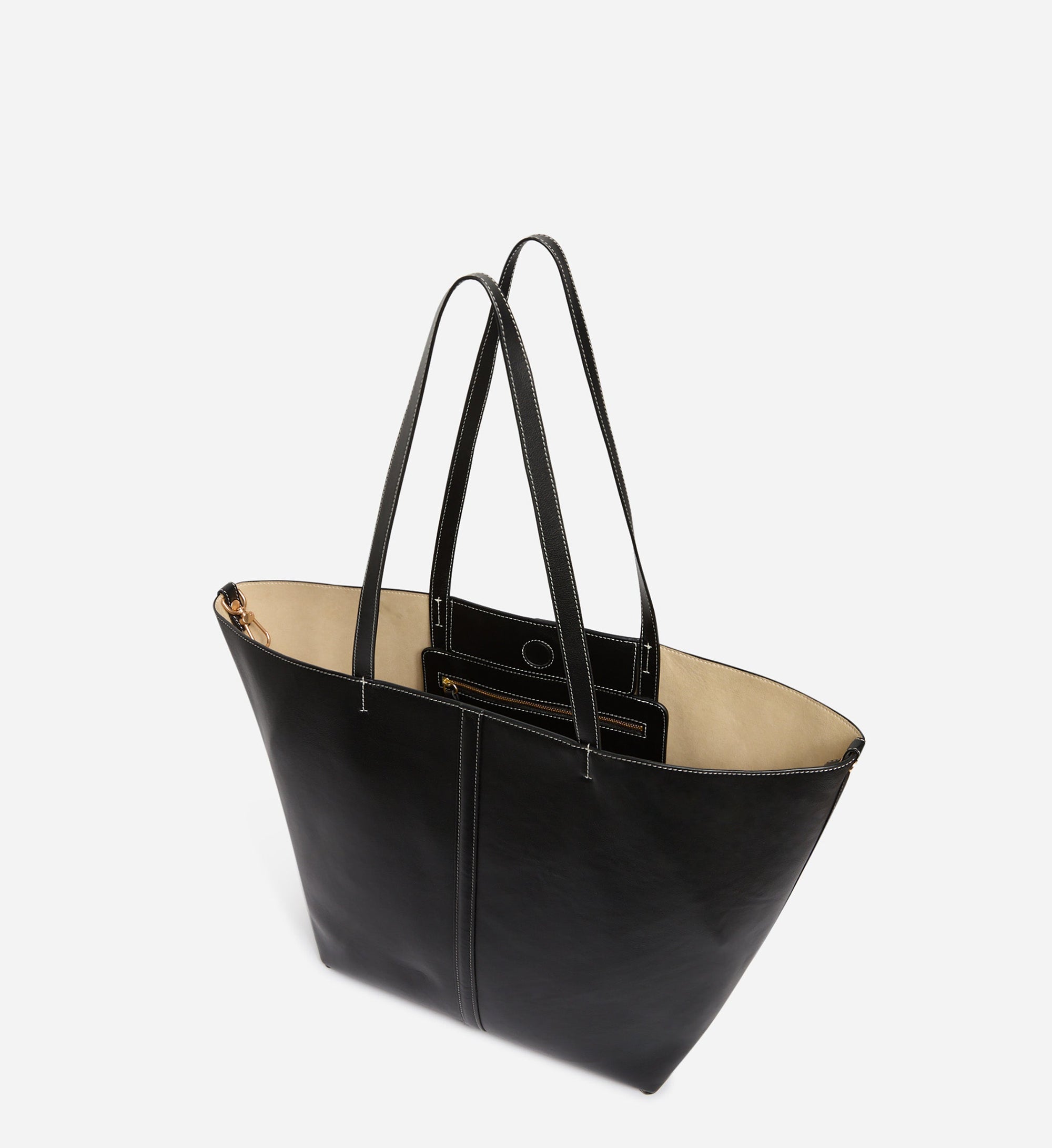 Grand cabas Daily en cuir - Noir