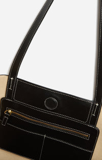 Grand cabas Daily en cuir - Noir
