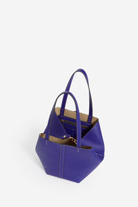 Iconic Daily small leather tote bag - Klein