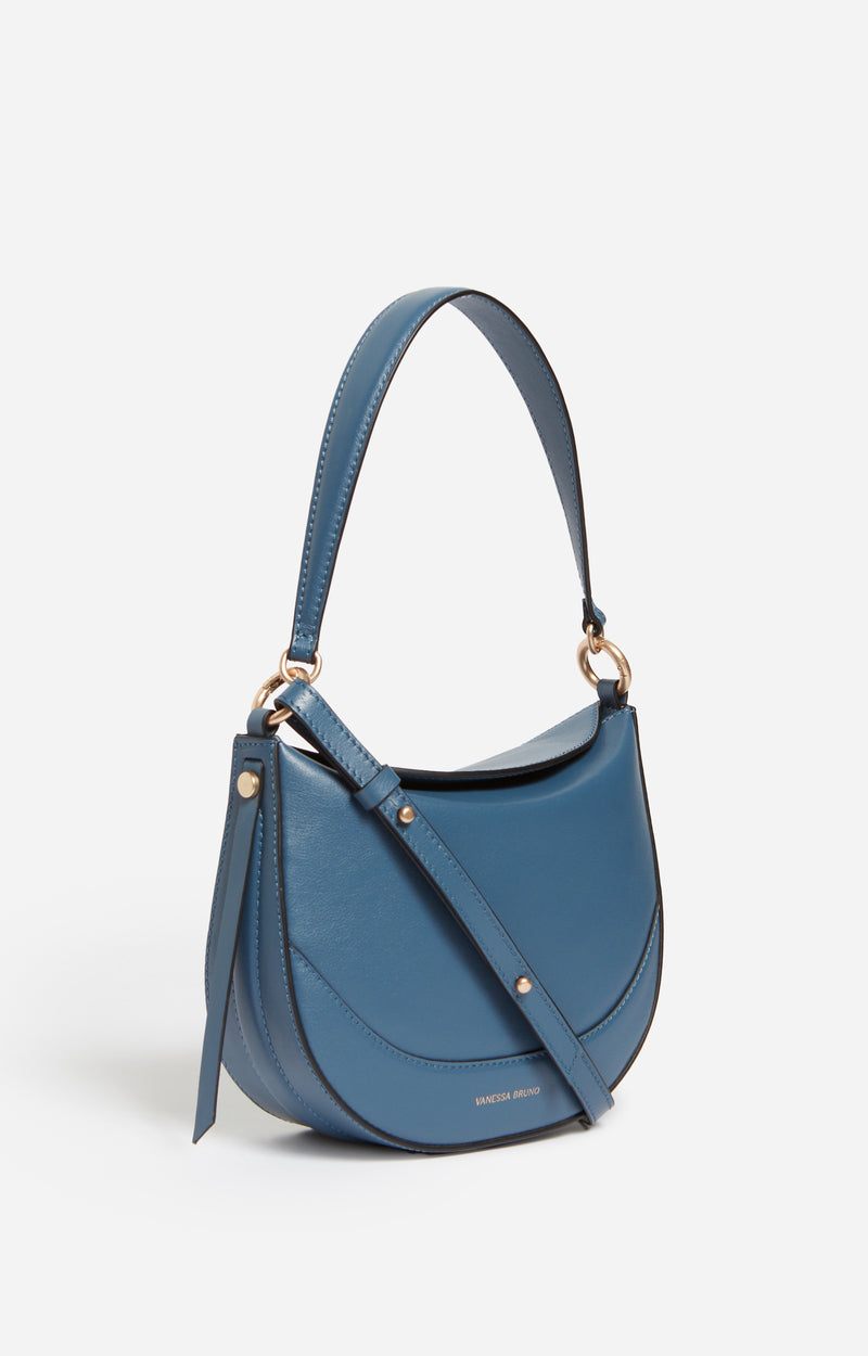 10 QTY NEW // DENIM / Moyen Sac Daily En Cuir - DENIM