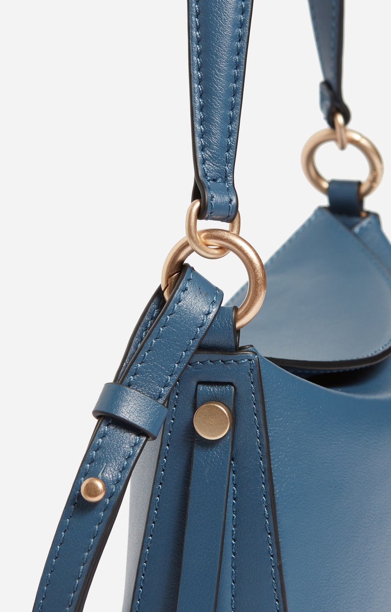 10 QTY NEW // DENIM / Moyen Sac Daily En Cuir - DENIM
