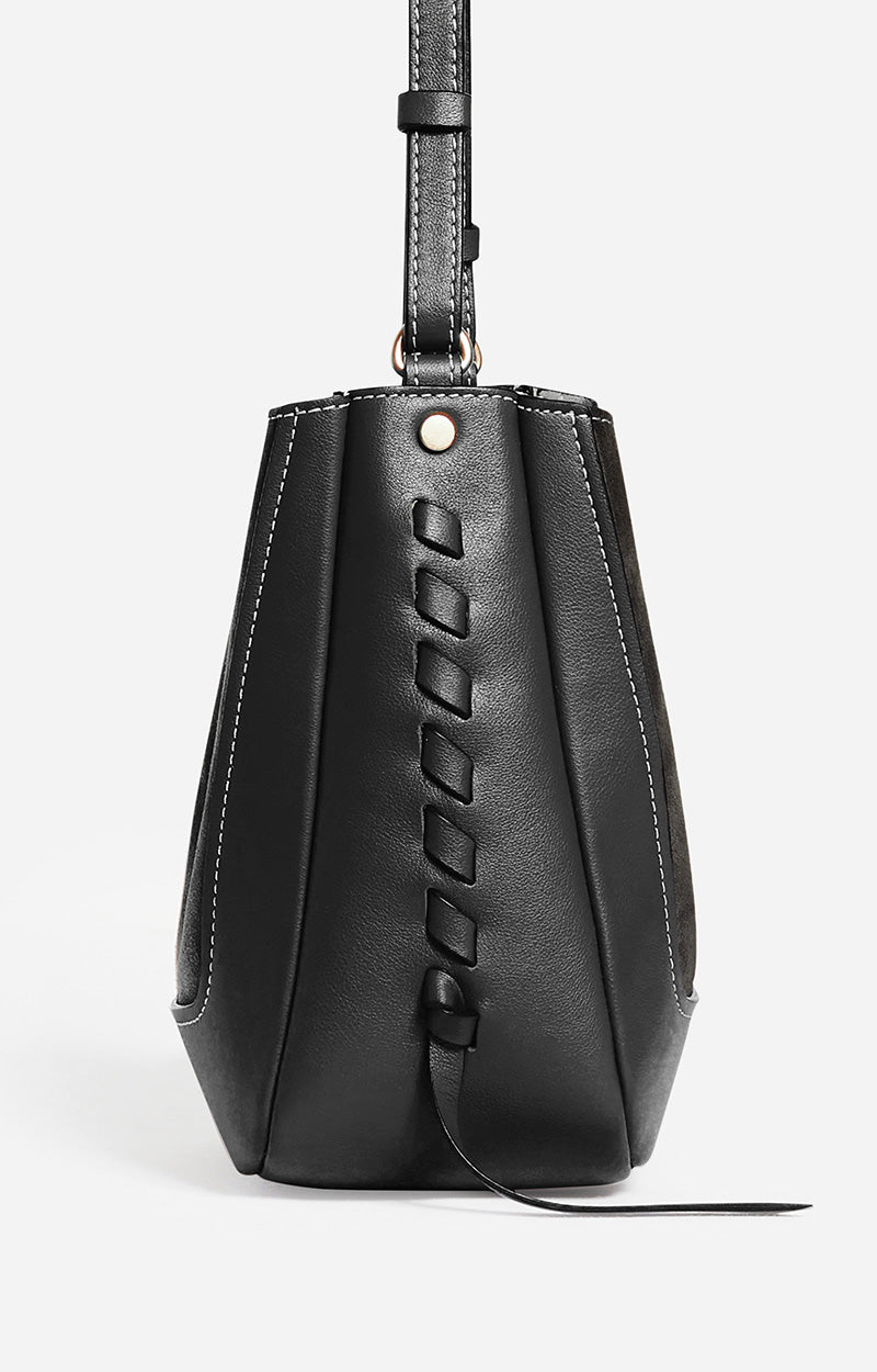 Petit sac Lou en cuir - Noir