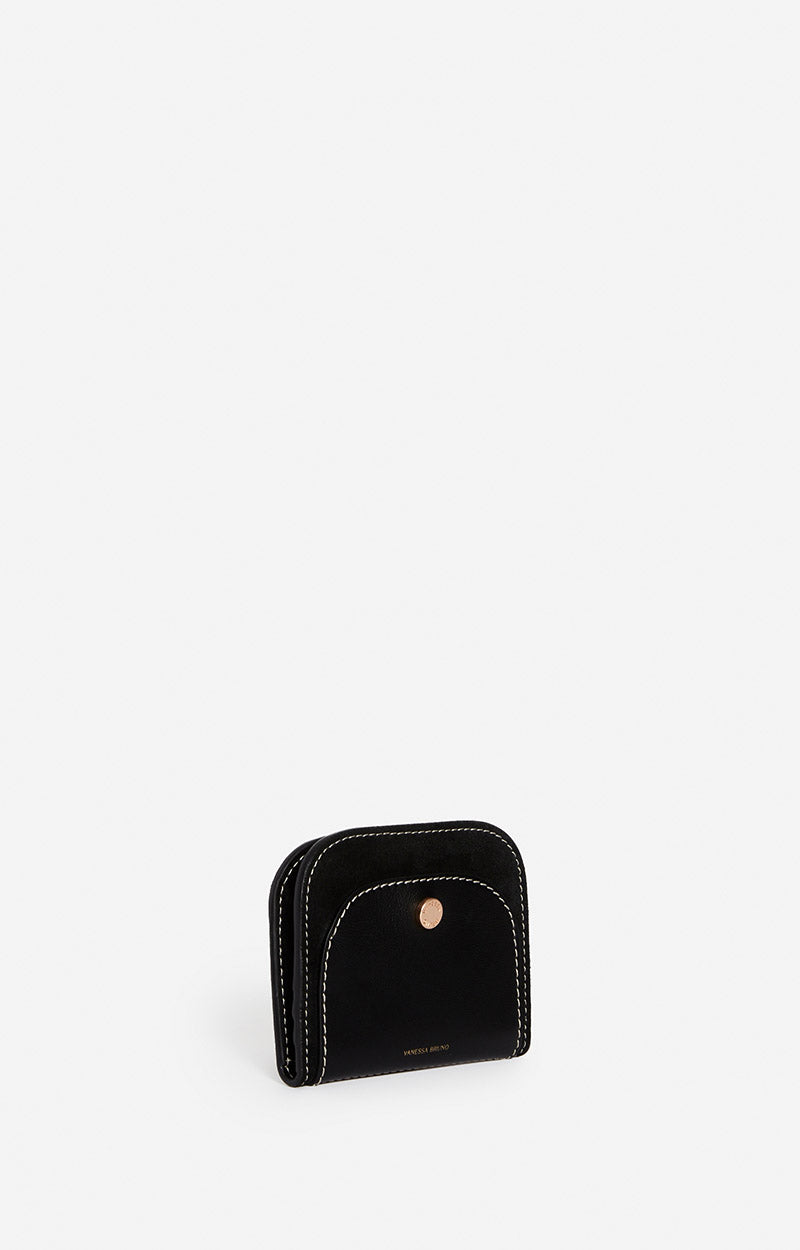Portefeuille Lou en cuir - Noir