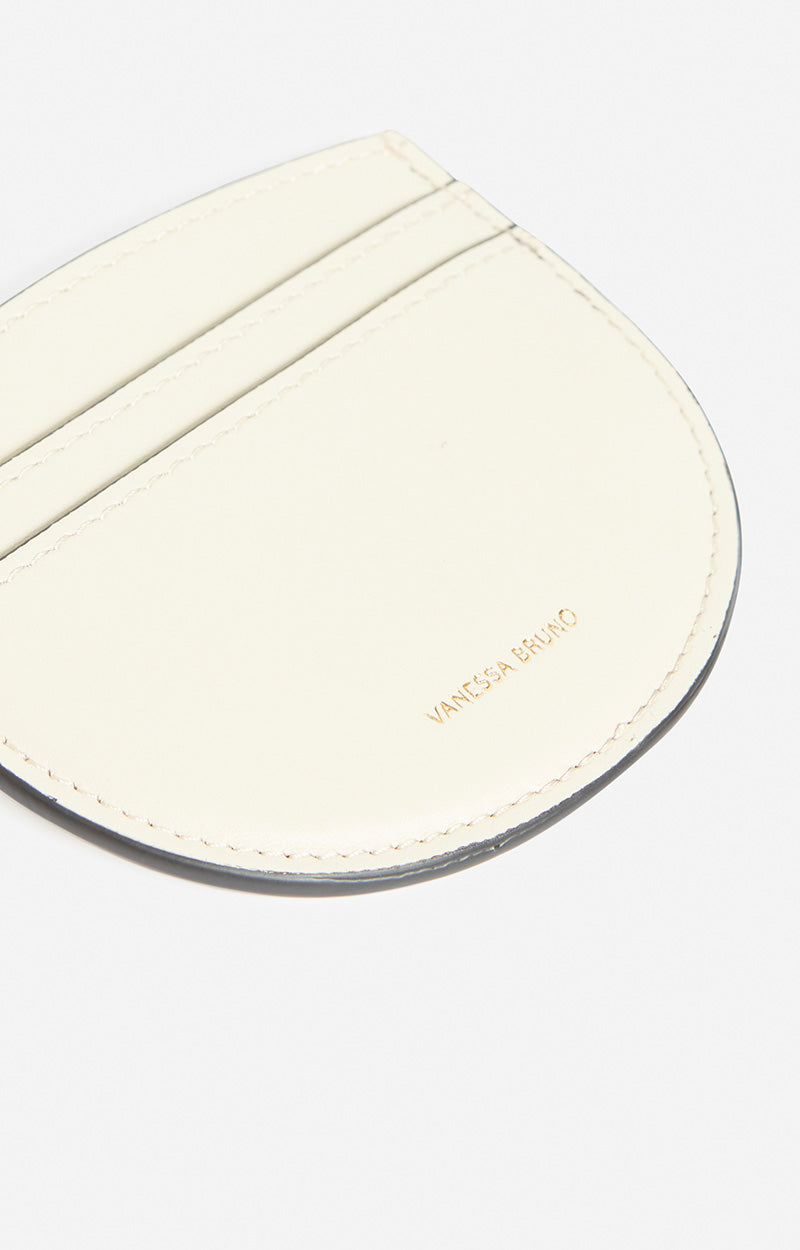 Porte-carte Romy en cuir - Écru