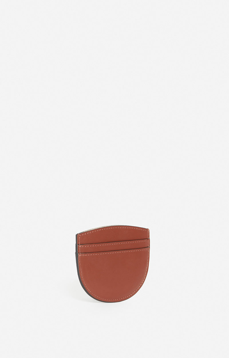 Porte-carte Romy en cuir - Chocolat
