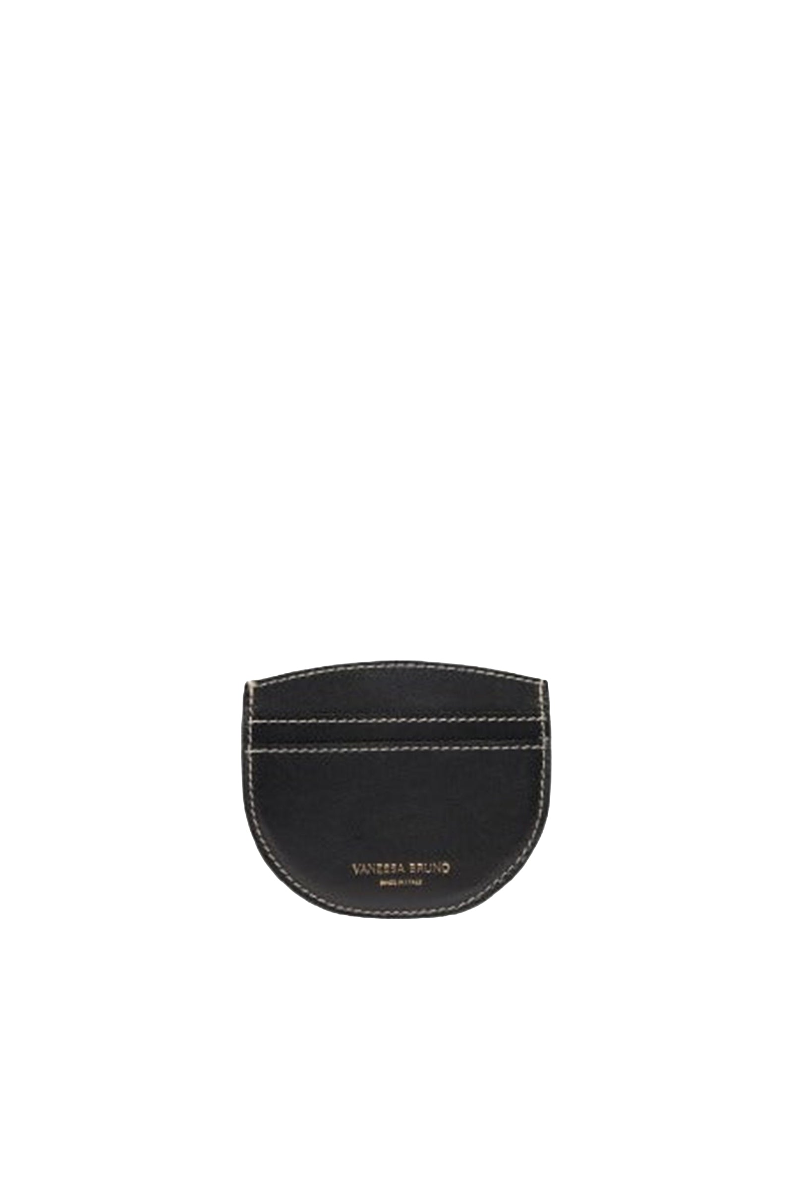 Romy leather card holder - Black