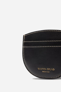 Porte-carte Romy en cuir - Noir