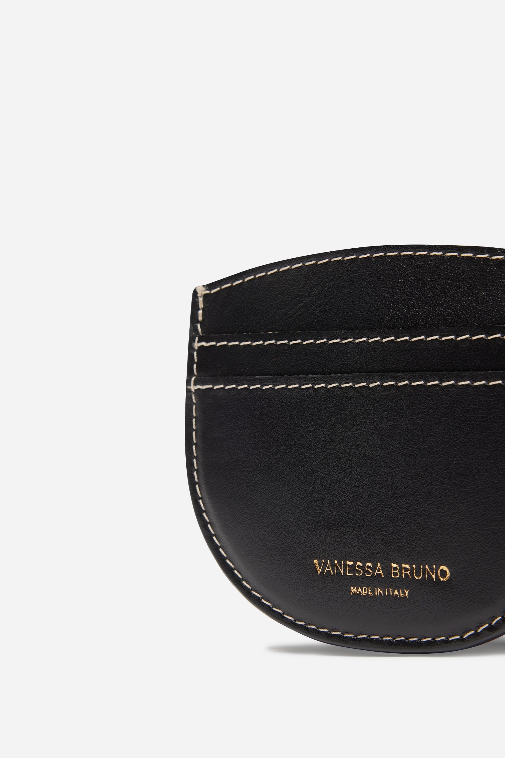 Porte-carte Romy en cuir - Noir