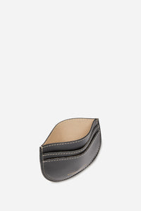 Porte-carte Romy en cuir - Noir