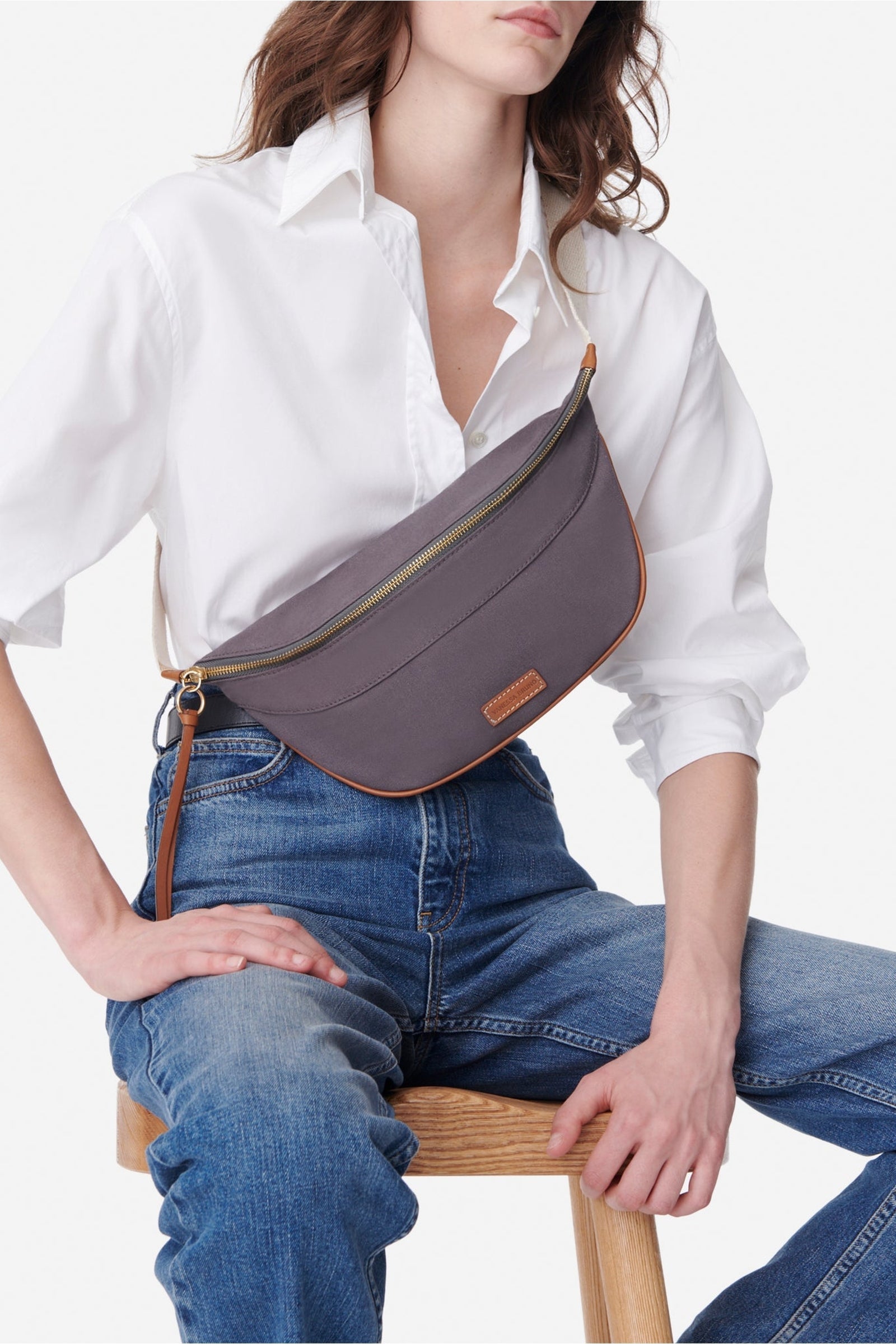 Sac banane en toile - Anthracite