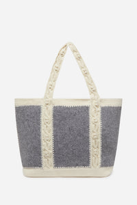 3 QTY NEW // GRIS / Cabas L en Feutre - GRIS