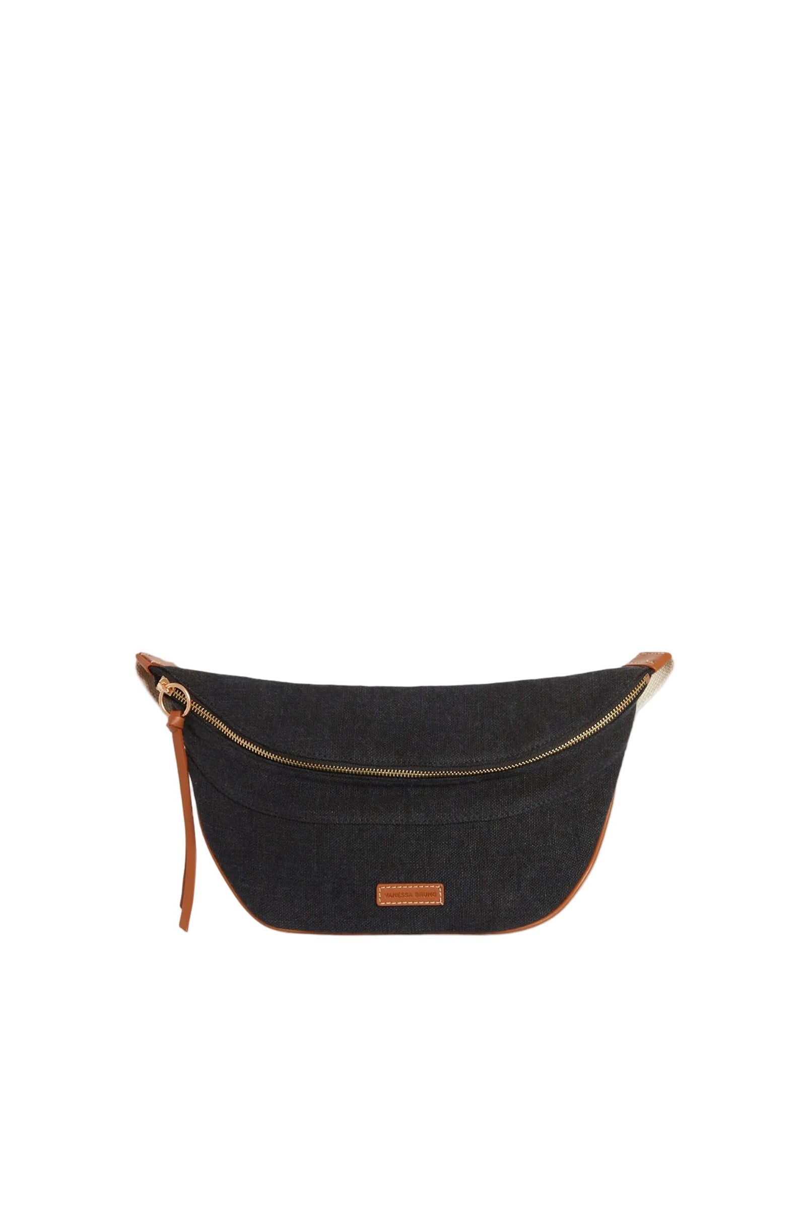 Sac banane en lin - Noir