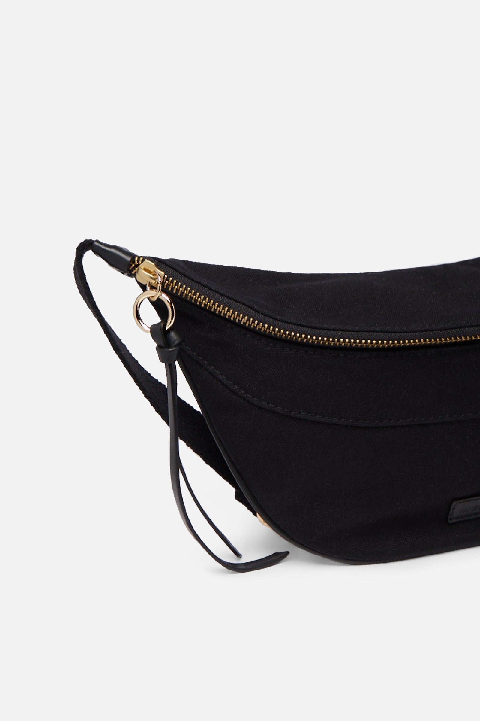 Linen bum bag - Black