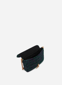 1 QTY NEW // VIOLET/VERT / Sac Nano Moon en Lurex - VIOLET/VERT