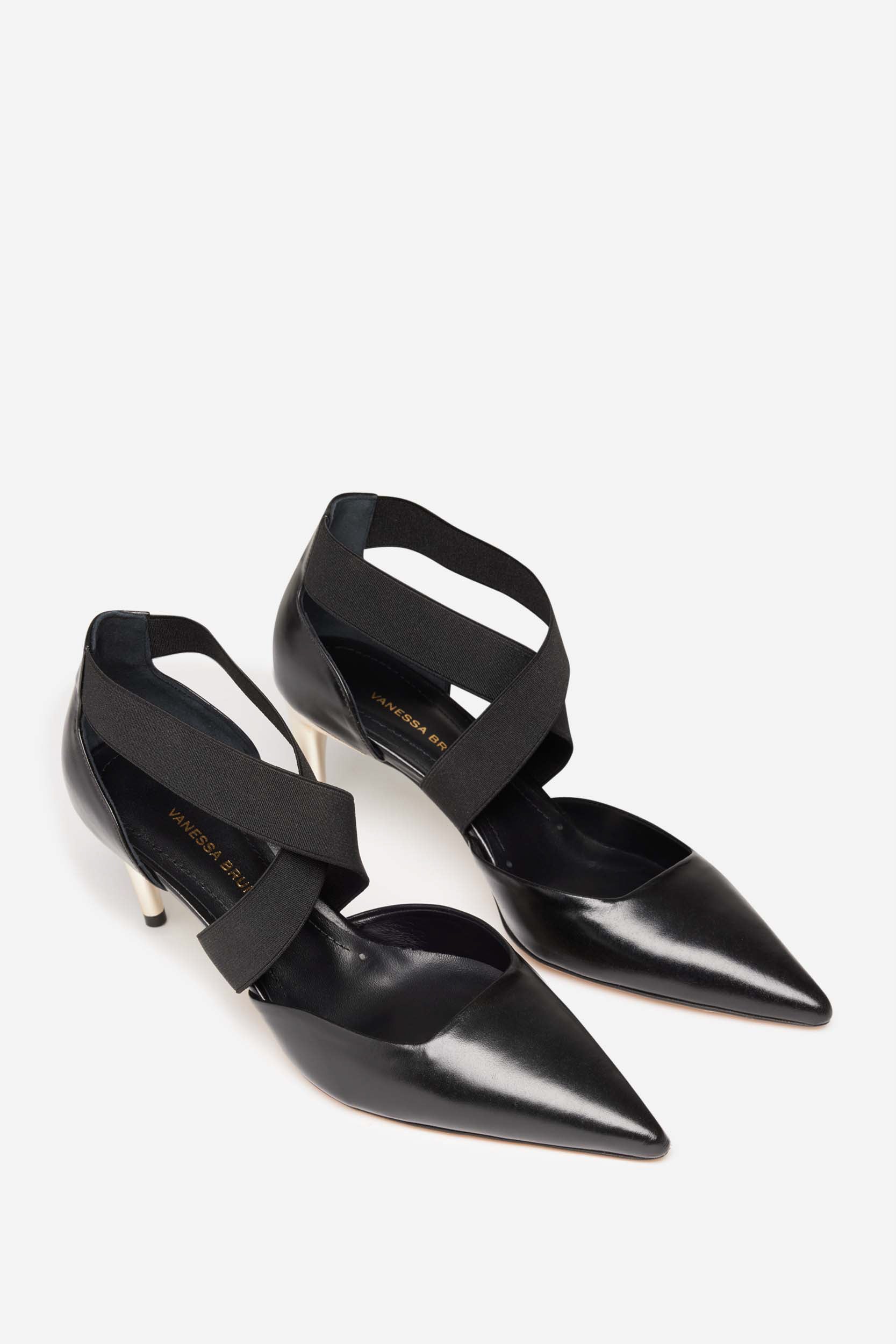 38 QTY RELIQUAT 160 // NOIR / Escarpins en Cuir - NOIR