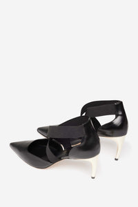 38 QTY RELIQUAT 160 // NOIR / Escarpins en Cuir - NOIR